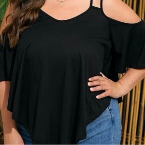 Shoulder Crisscross Blouse